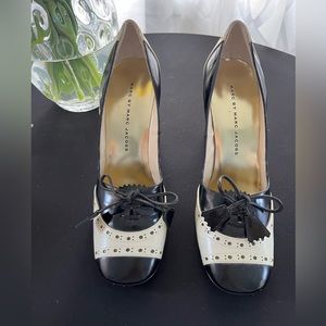 Marc by Marc Jacobs tuxedo tie classic oxford heels - New
